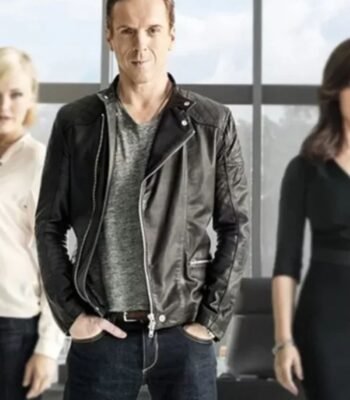 Bobby Axelrod Billions Black Leather Jacket