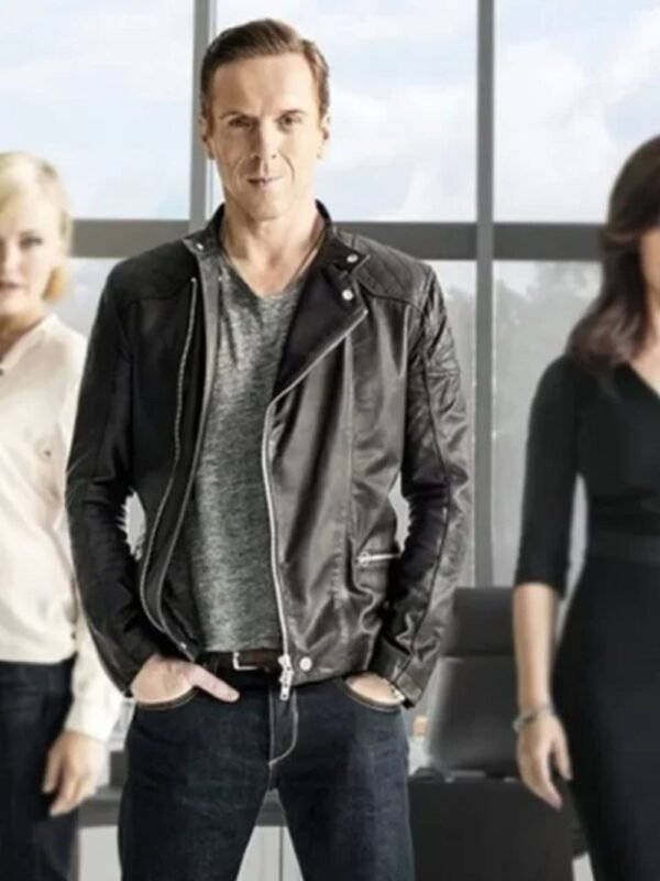 Bobby Axelrod Billions Black Leather Jacket