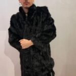 Bodhi Vintage Mink Fur Black Coat