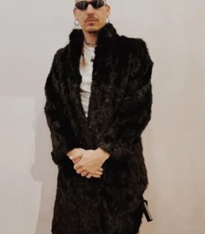Bodhi Vintage Mink Fur Black Coat