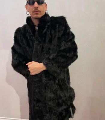 Bodhi Vintage Mink Fur Black Coat
