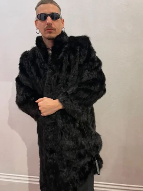 Bodhi Vintage Mink Fur Black Coat