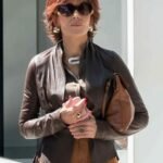 Book Club The Next Chapter 2023 Jane Fonda Brown Leather Jacket