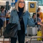 Book Club The Next Chapter Diane Keaton Blue Suede Jacket