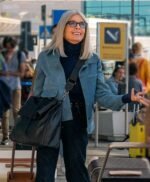Book Club The Next Chapter Diane Keaton Blue Suede Jacket