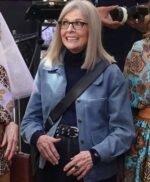Book Club The Next Chapter Diane Keaton Blue Suede Jacket