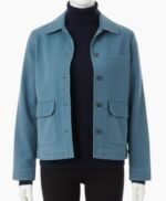 Book Club The Next Chapter Diane Keaton Blue Suede Jacket