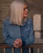 Book Club The Next Chapter Diane Keaton Blue Suede Jacket