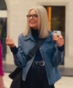 Book Club The Next Chapter Diane Keaton Blue Suede Jacket