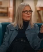 Book Club The Next Chapter Diane Keaton Blue Suede Jacket