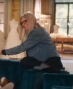 Book Club The Next Chapter Diane Keaton Blue Suede Jacket