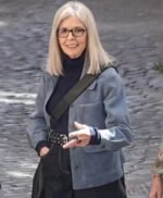 Book Club The Next Chapter Diane Keaton Blue Suede Jacket
