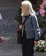 Book Club The Next Chapter Diane Keaton Blue Suede Jacket