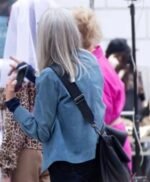 Book Club The Next Chapter Diane Keaton Blue Suede Jacket
