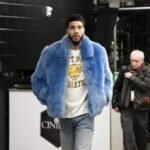 Boston Celtics Jayson Tatum Genuine Fur Jacket