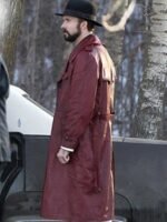 Brad Mann Fargo Gale Kitchen Maroon Trench Coat