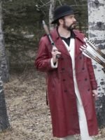 Brad Mann Fargo Gale Kitchen Maroon Trench Coat
