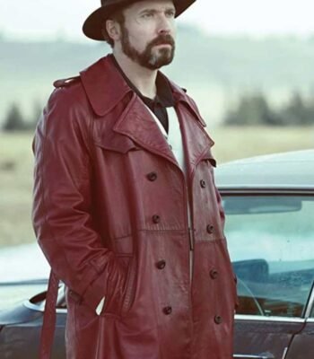 Brad Mann Fargo Gale Kitchen Maroon Trench Coat