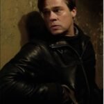 Brad Pitt Allied Black Bomber Leather Jacket