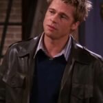 Brad Pitt FRIENDS S08 Black Leather Jacket