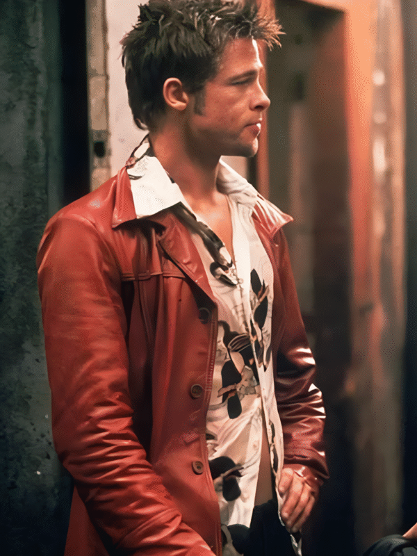 Brad Pitt Fight Club Tyler Durden Maroon Jacket