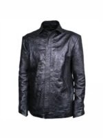 Brad Pitt World War Z Leather Black Jacket