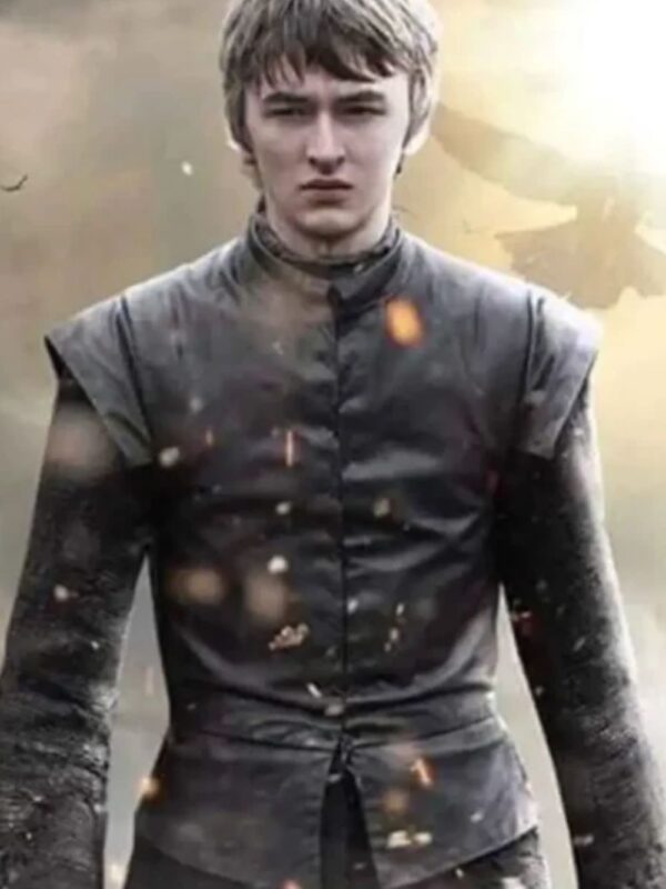 Bran Stark Game Of Thrones Black Leather Vest