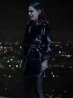 Brand New Cherry Flavor Rosa Salazar Leather Black Coat