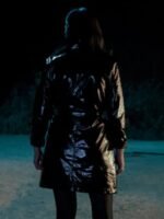 Brand New Cherry Flavor Rosa Salazar Leather Black Coat