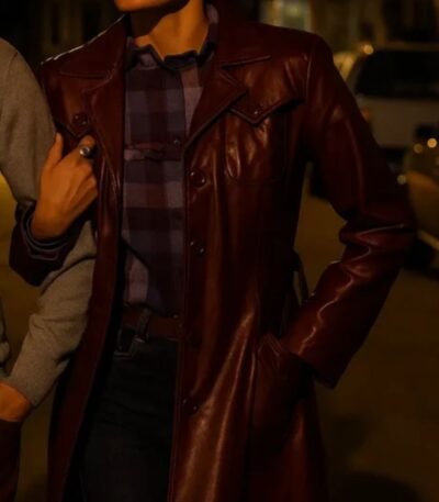 Briana Middleton The Tender Bar Leather Coat