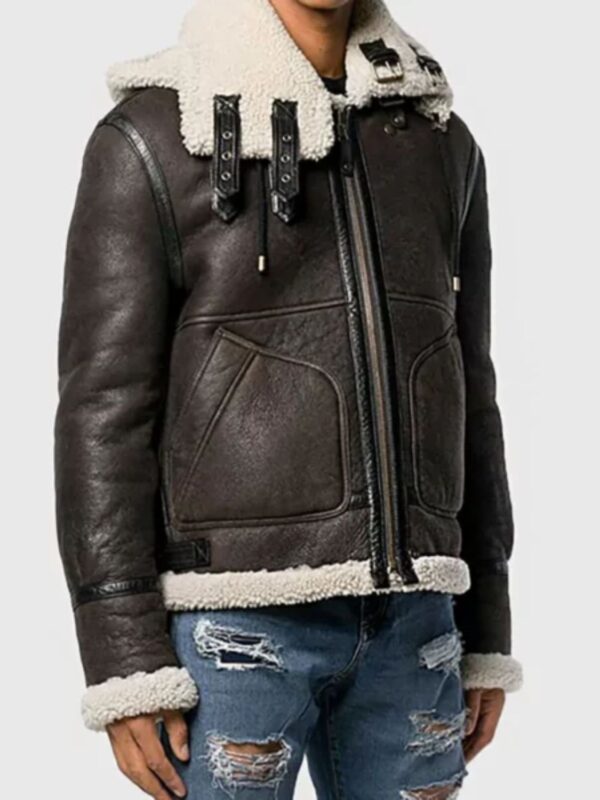 Brittany Faith Connexion Shearling Hooded Jacket