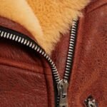 Brittney Classic Brown Soft Shearling Leather Jacket