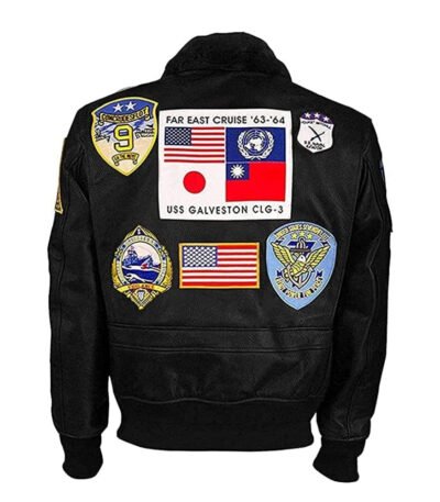 Brooks Top Gun G-1 Black Fur Collar Leather Bomber Jacket