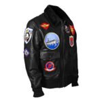 Brooks Top Gun G-1 Black Fur Collar Leather Bomber Jacket