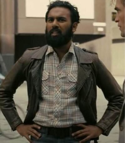 Brown Leather Tenet Ahmad Jacket