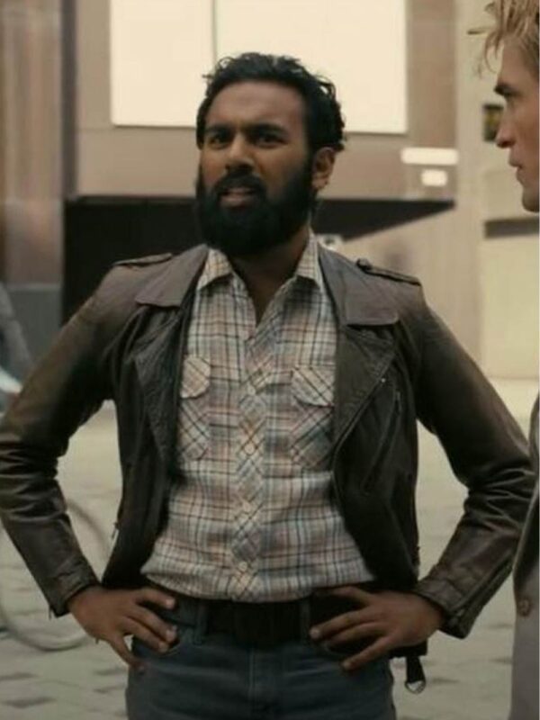 Brown Leather Tenet Ahmad Jacket