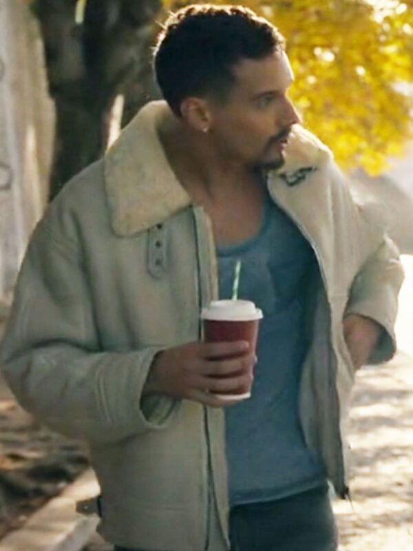 Bruce Berlin 2023 Series White Leather Jacket