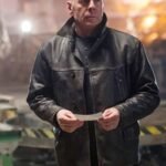 Bruce Willis Looper Old Joe Black Leather Jacket