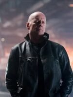 Bruce Willis Looper Old Joe Black Leather Jacket