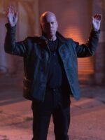 Bruce Willis Looper Old Joe Black Leather Jacket