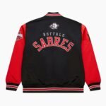Buffalo Sabres Black and Red Leather Jacket