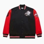 Buffalo Sabres Black and Red Leather Jacket