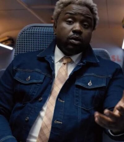 Bullet Train Lemon Denim Trucker Jacket