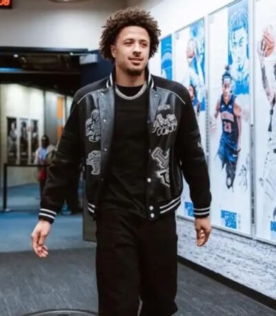 Cade Cunningham Ally Black Varsity Jacket