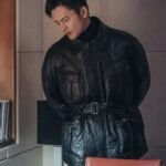 Cafe Minamdang 2022 Seo In-Guk Black Leather Jacket