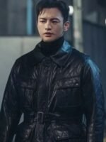 Cafe Minamdang 2022 Seo In-Guk Black Leather Jacket