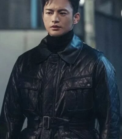 Cafe Minamdang 2022 Seo In-Guk Black Leather Jacket