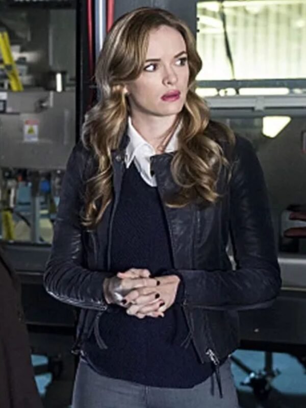 Caitlin Snow The Flash S03 Purple Leather Jacket