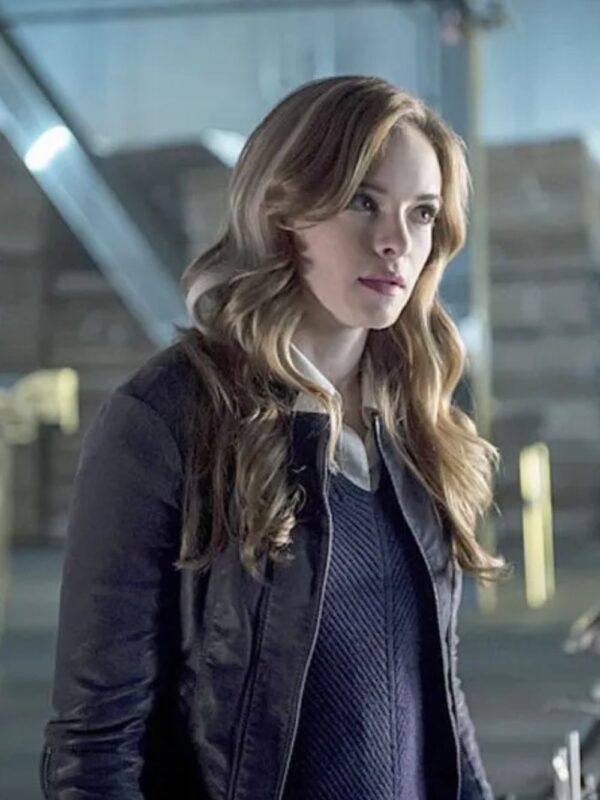Caitlin Snow The Flash S03 Purple Leather Jacket