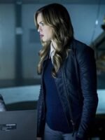 Caitlin Snow The Flash S03 Purple Leather Jacket